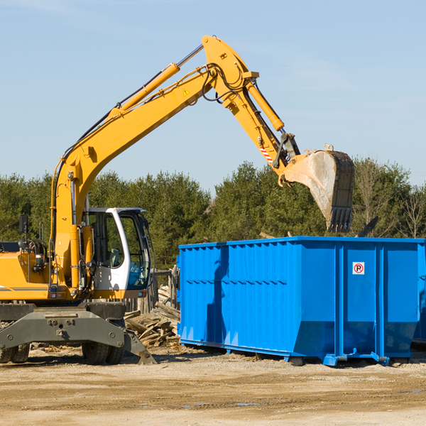 how does a residential dumpster rental service work in Mendes